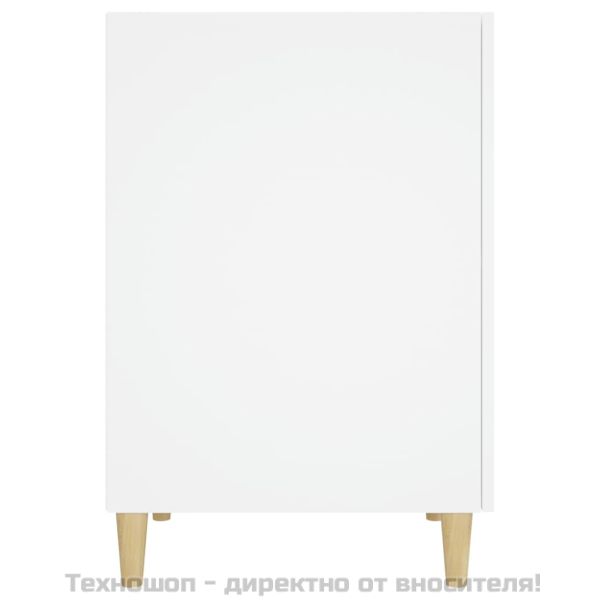 Бюро, бяло, 140x50x75 см, инженерно дърво