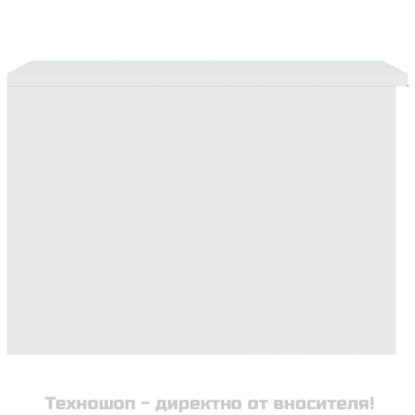 Кафе маса, бяла, 50x50x36 см, инженерно дърво