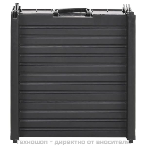 Сгъваема рампа за кучета, черна, 153x40x12,5 см, пластмаса