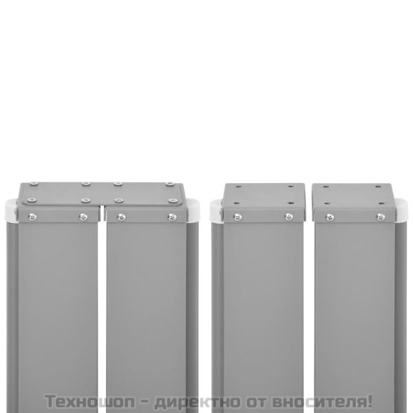 Прибираща се странична тента, кремава, 120x600 см