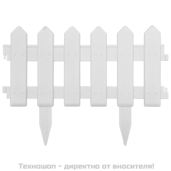 Кантове за тревни площи, 25 бр, бели, 10 м, PP