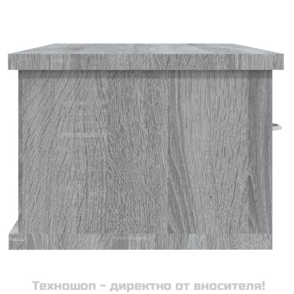 Стенен шкаф, сив сонома, 88x26x18,5 см, инженерно дърво