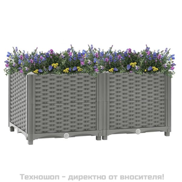 Повдигната леха, 80x40x38 см, полипропилен