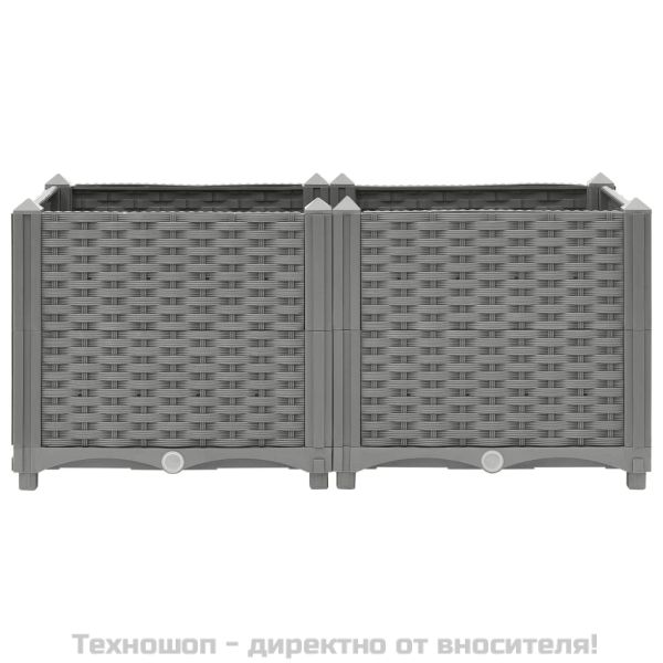 Повдигната леха, 80x40x38 см, полипропилен