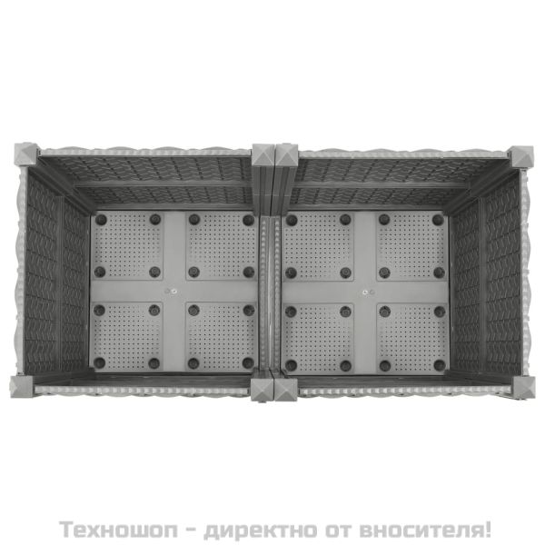 Повдигната леха, 80x40x38 см, полипропилен