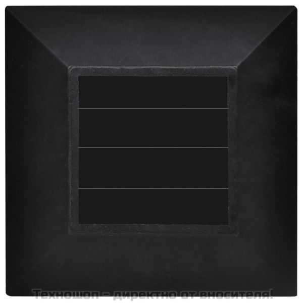 Комплект соларни градински LED лампи с клин, 8.6 х 8.6 х 38 см – 12 бр