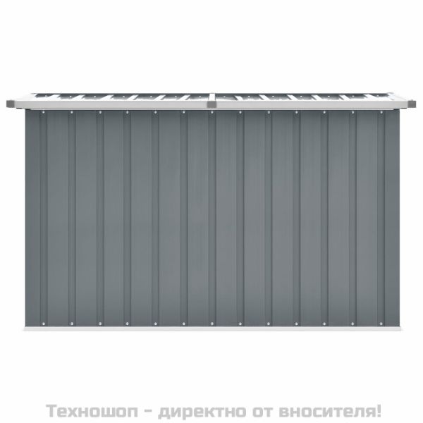 Градински сандък за съхранение, сив, 149x99x93 см