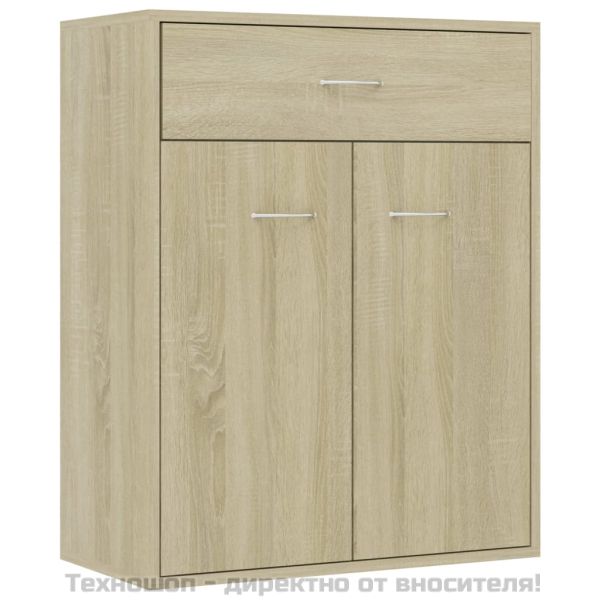 Бюфет, дъб сонома, 60x30x75 см, инженерно дърво