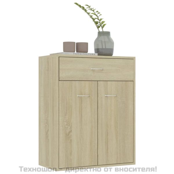 Бюфет, дъб сонома, 60x30x75 см, инженерно дърво