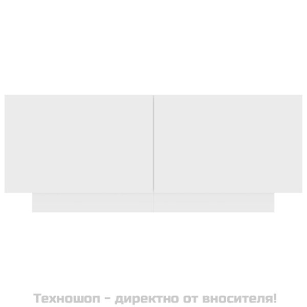 ТB шкаф, бял, 100x35x40 см, инженерно дърво