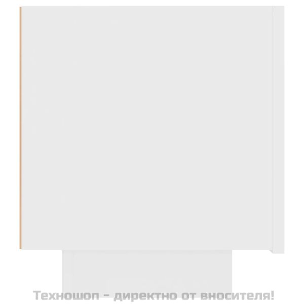 ТB шкаф, бял, 100x35x40 см, инженерно дърво