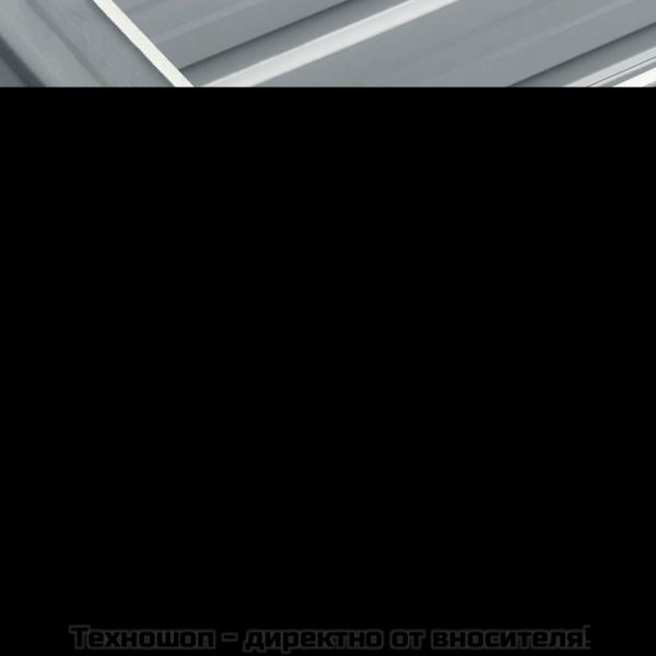 Градинска висока леха поцинкована стомана 240x40x45 см сива