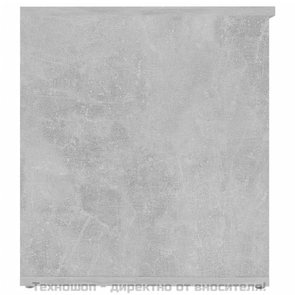 Сандък за съхранение, бетонно сив, 84x42x46 см, инженерно дърво