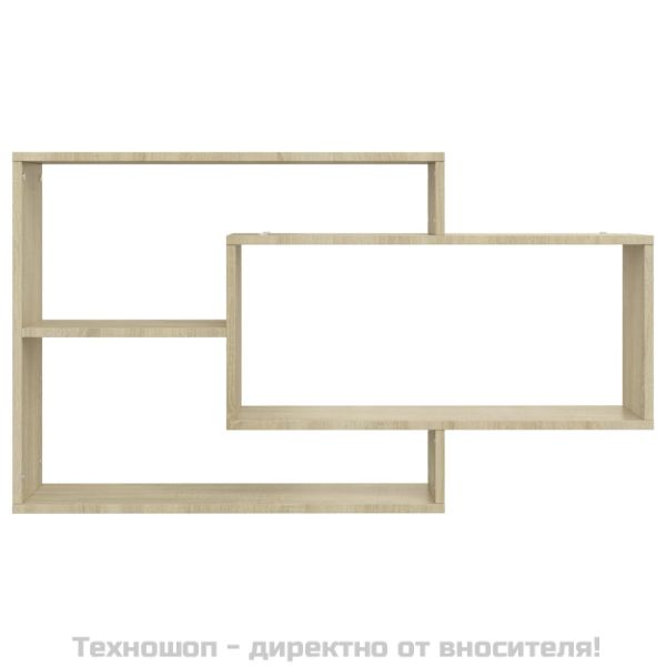 Стенни рафтове, дъб сонома, 104x20x58,5 см, инженерно дърво