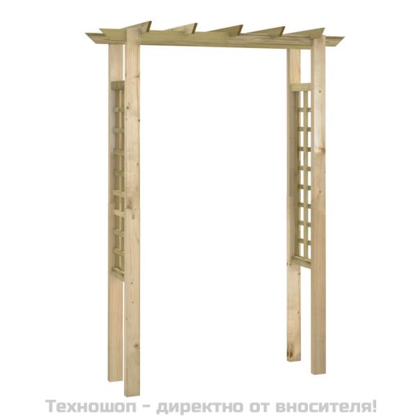 Пергола/арка за рози, 150x60x204 см, импрегнирано дърво