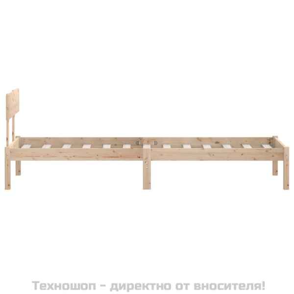Рамка за легло, борово дърво масив, 90х200 см