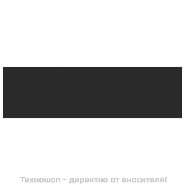 ТВ шкаф, черен, 140x40x35,5 см, инженерно дърво