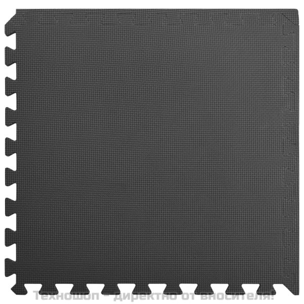 Постелки за под 6 бр 2,16 м² EVA пяна черни