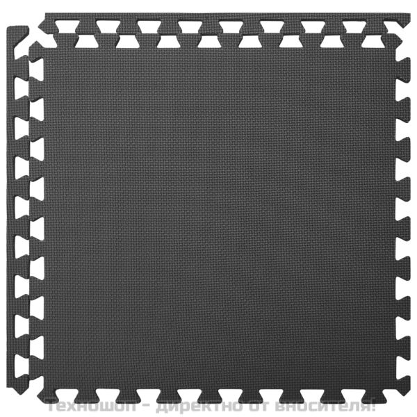 Постелки за под 6 бр 2,16 м² EVA пяна черни