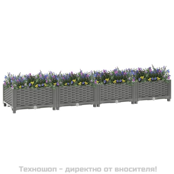 Повдигната леха, 160x40x23 см, полипропилен