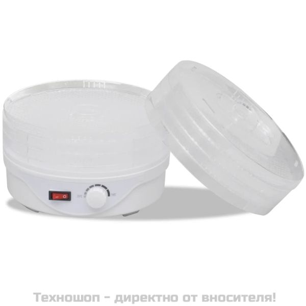 Дехидратор за храни с 6 тавички, кръгъл