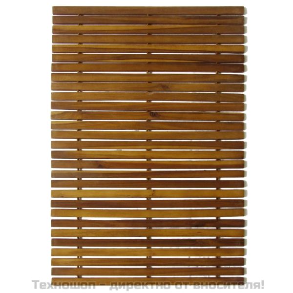 Постелка за баня, акациево дърво, 80 x 50 см