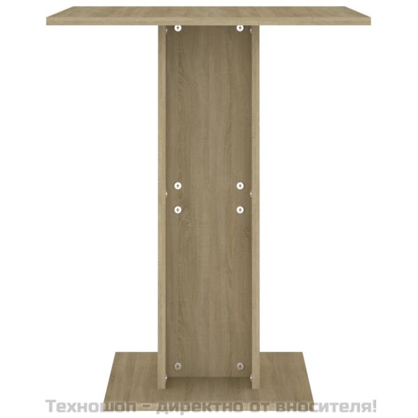 Бистро маса, дъб сонома, 60x60x75 см, инженерно дърво