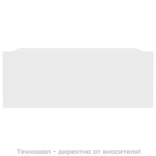 Нощни шкафчета за стена, 2 бр, бели, 40x30x15см инженерно дърво