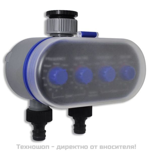 Електронен автоматичен таймер за поливане, двоен изход