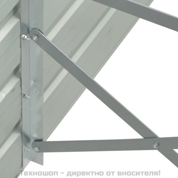 Градинска висока леха антрацит 100x40x45 см поцинкована стомана