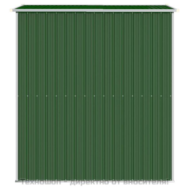 Градинска барака зелена 192x191x223 см поцинкована стомана