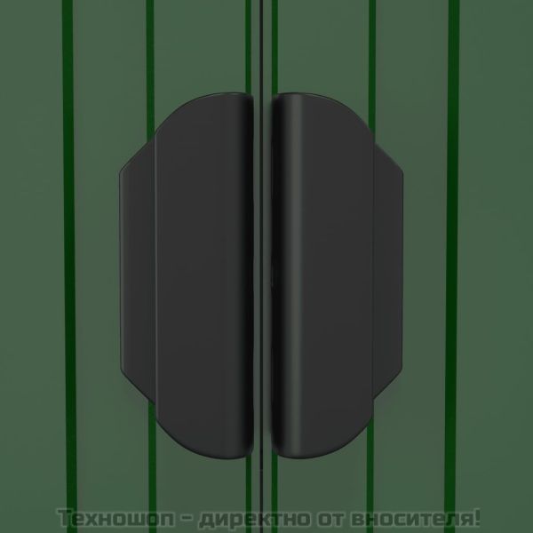 Градинска барака зелена 192x191x223 см поцинкована стомана