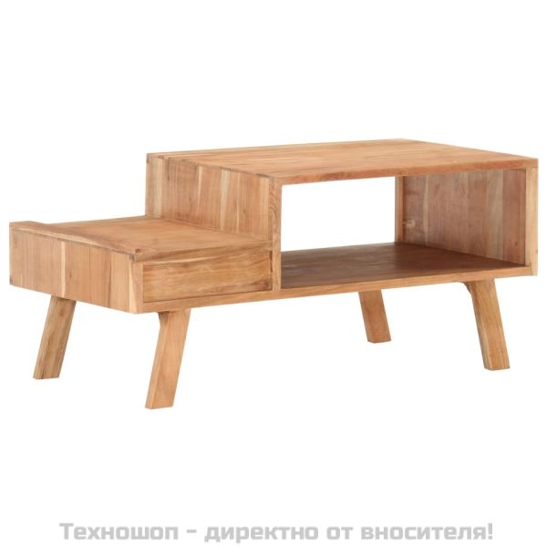 Маса за кафе, 100x50x45 см, акациево дърво масив