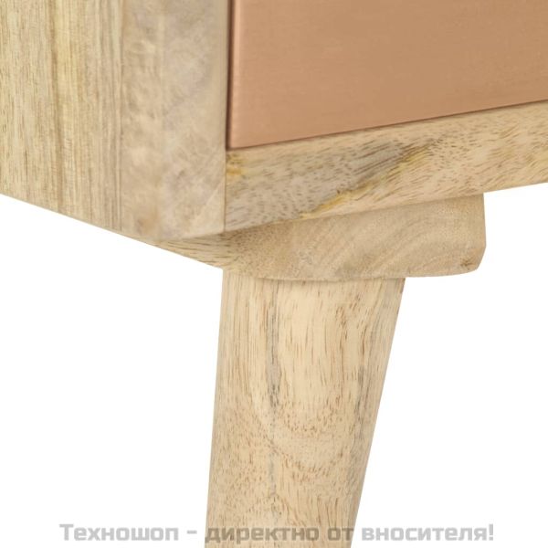 ТВ шкаф, 110x30x45 см, мангово дърво масив