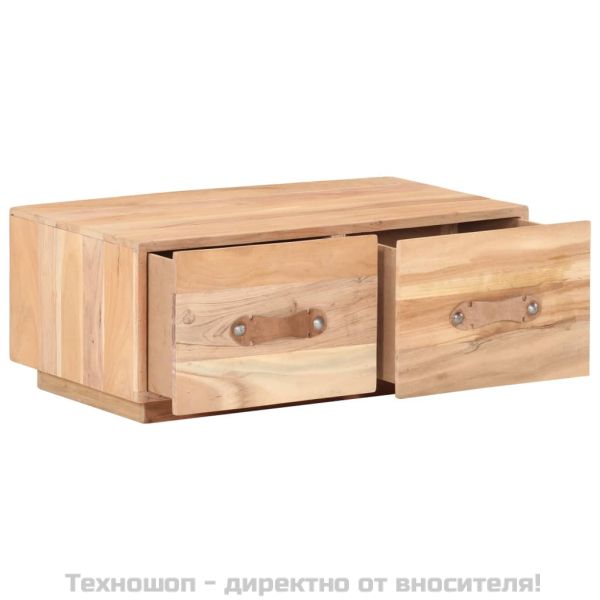 Маса за кафе, 90x50x35 см, регенерирано дърво масив