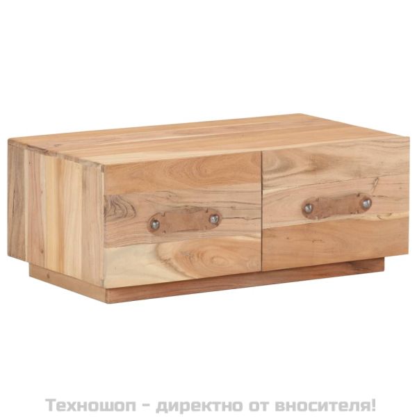 Маса за кафе, 90x50x35 см, регенерирано дърво масив