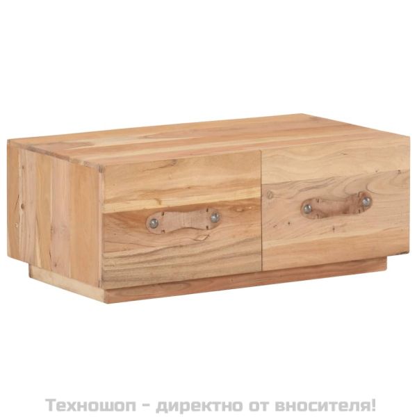 Маса за кафе, 90x50x35 см, регенерирано дърво масив