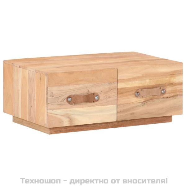 Маса за кафе, 90x50x35 см, регенерирано дърво масив