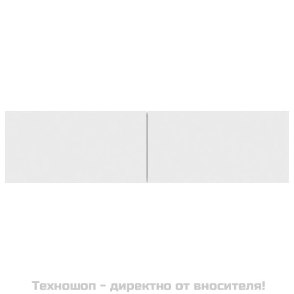 ТВ шкаф, бял, 120x30x30 см, инженерно дърво