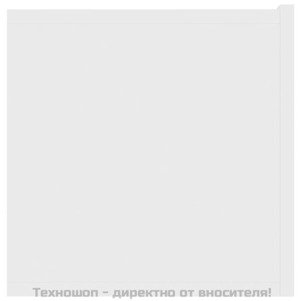 ТВ шкаф, бял, 120x30x30 см, инженерно дърво