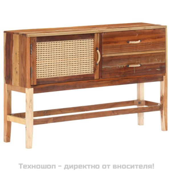 Сайдборд, 118x30x76 см, регенерирана дървесина масив