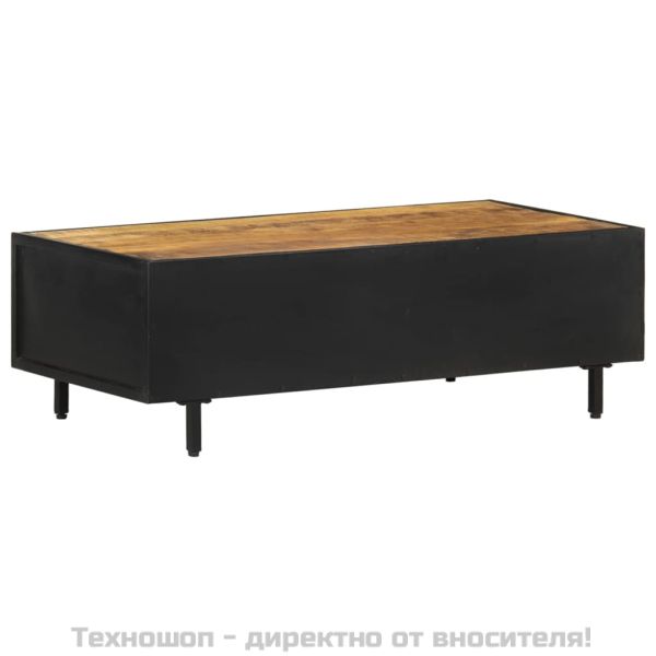 Маса за кафе, 105x50x35 см, грубо мангово дърво