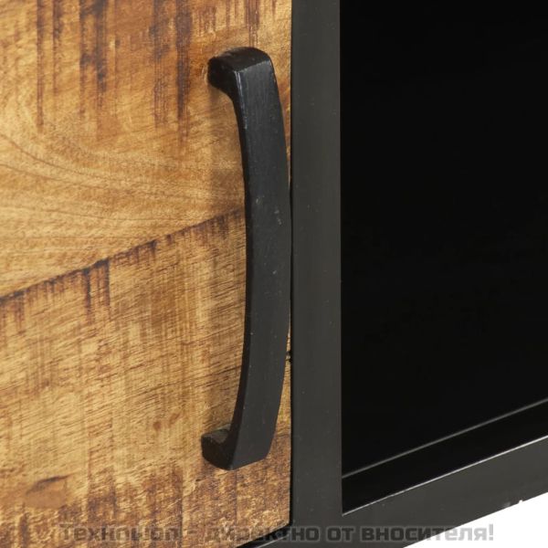 Маса за кафе, 105x50x35 см, грубо мангово дърво