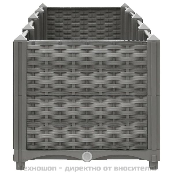 Повдигната леха, 160x40x38 см, полипропилен