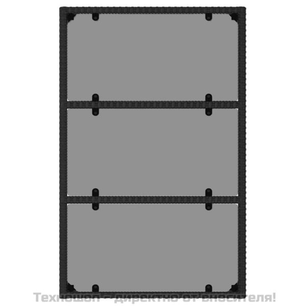 Градински комплект с възглавници, 6 части, черен, полиратан