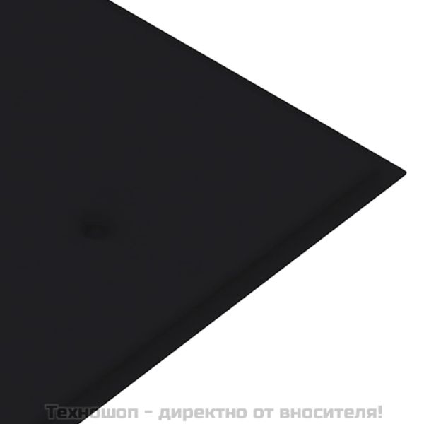 Пейка Батавия с черна възглавница, 150 см, тик масив