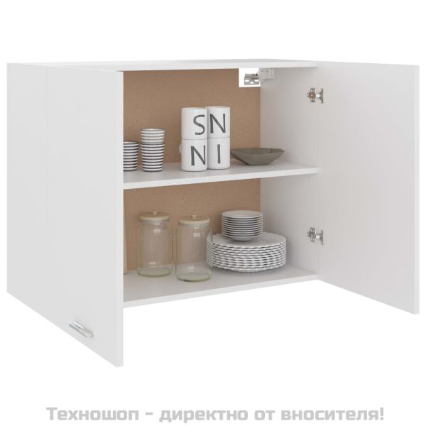 Висящ шкаф "Lyon", бял, 80x31x60 см, инженерно дърво