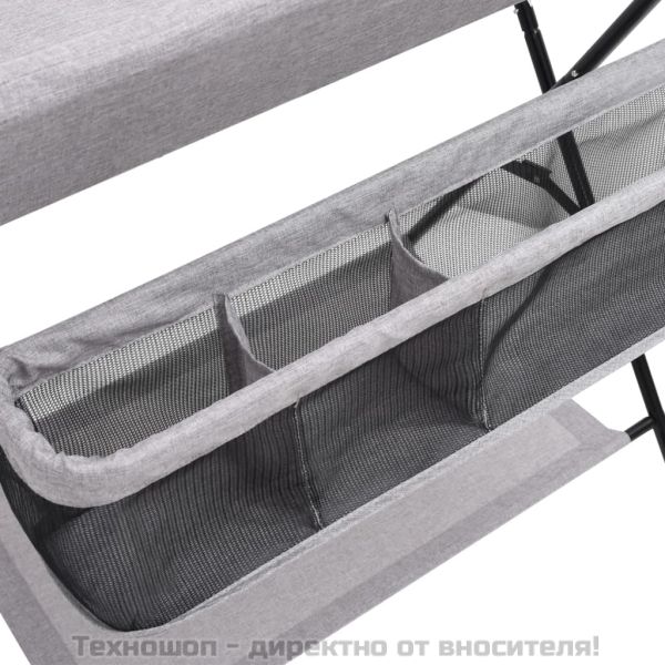 Маса за повиване, светлосива, желязо