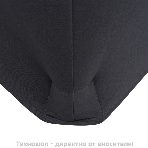 Разтегателен калъф за маса, 2 бр, 183х76х74 см, антрацит