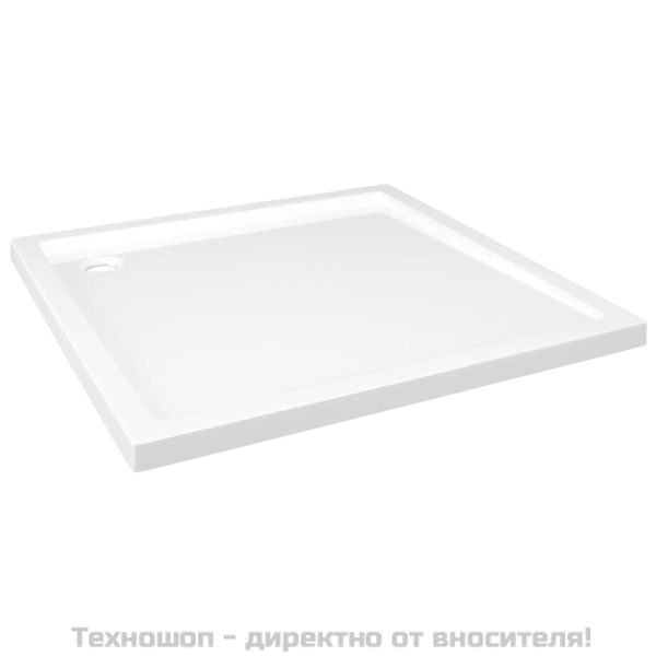 Квадратно ABS душ корито, бяло, 80x80 см